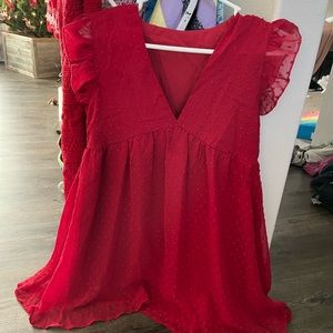 Size extra small Swiss dot dress